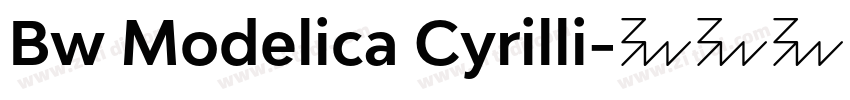 Bw Modelica Cyrilli字体转换